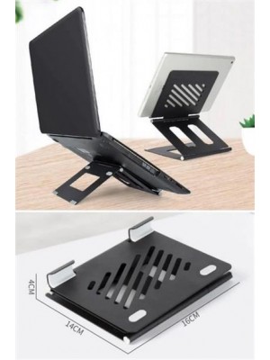 Buffer®  Ayarlanabilir Metal Dizüstü Destek Tabanı Katlanabilir Taşınabilir Laptop Sehpası Standı