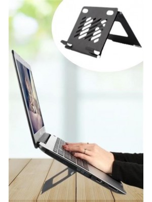 Buffer®  Ayarlanabilir Metal Dizüstü Destek Tabanı Katlanabilir Taşınabilir Laptop Sehpası Standı