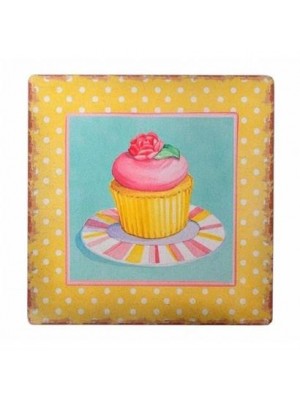 BUFFER® Decotown Duvar Panosu 40*40 Cup Cake Muffin Motifli Duvar Süsü