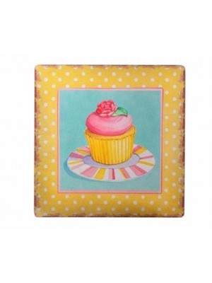 BUFFER® Decotown Duvar Panosu 40*40 Cup Cake Muffin Motifli Duvar Süsü